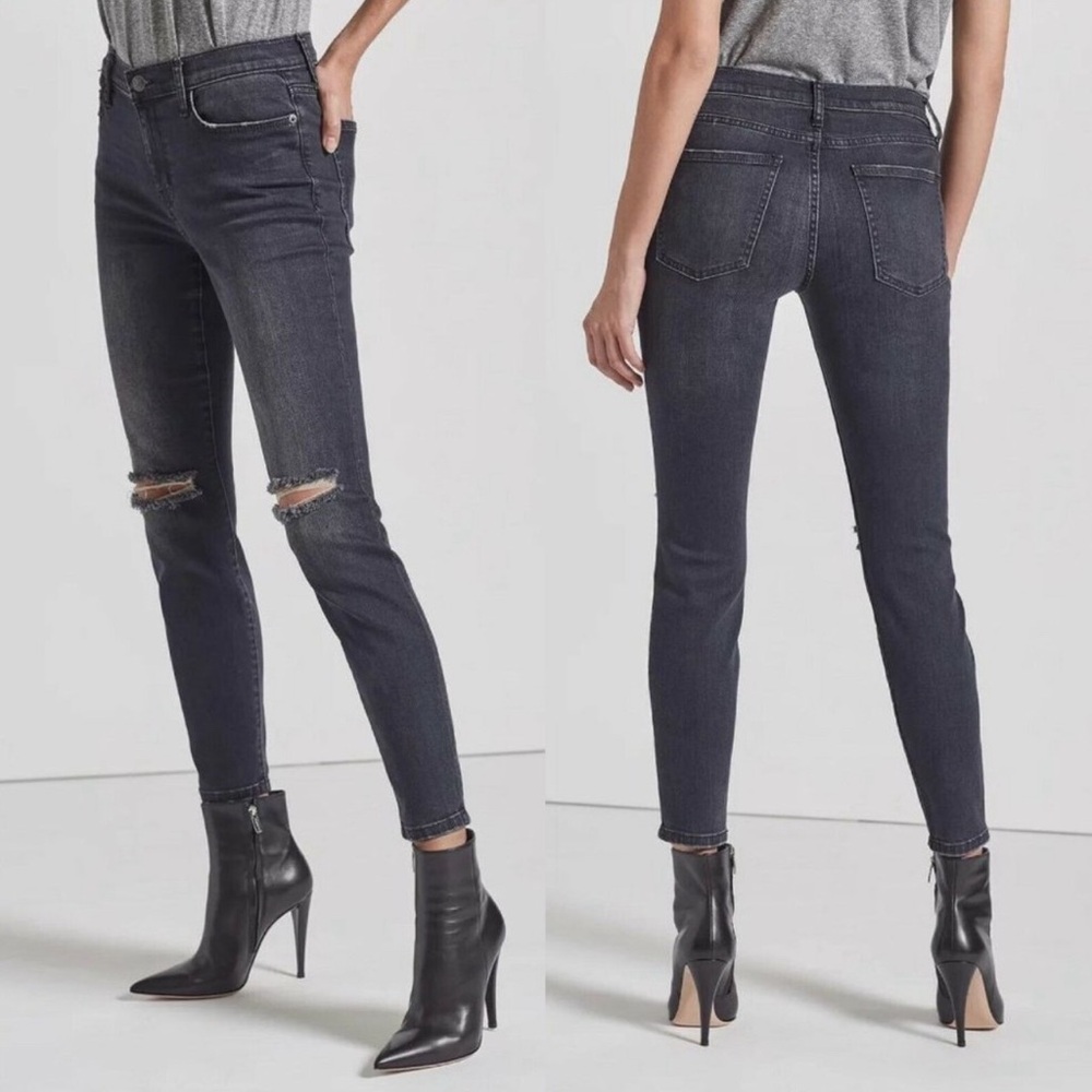 New Current/Elliot The Stiletto Jeans in 2Yr Destroyer Denim Skinny Crop Size 24